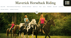Desktop Screenshot of maverickhorsebackriding.com